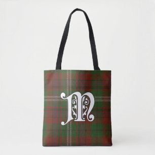 Maguire Clan Tartan Monogram Tote Bag