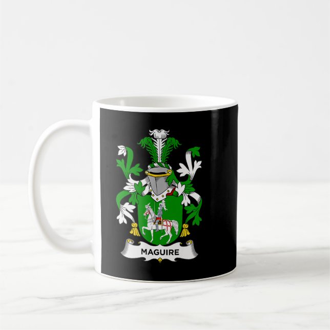 Maguire Coat of Arms  Family Crest  Coffee Mug (Left)