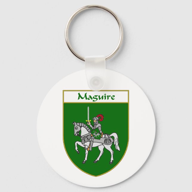Maguire Coat of Arms/Family Crest Key Ring (Front)