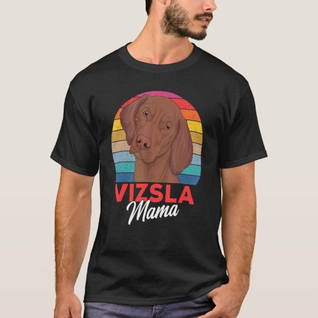 Magyar Vizsla Mama Dog Mum Girls Women T-Shirt (Front)
