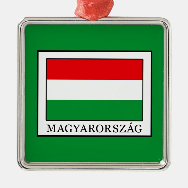 Magyarorszag Metal Tree Decoration (Front)