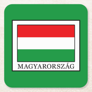 Magyarorszag Square Paper Coaster