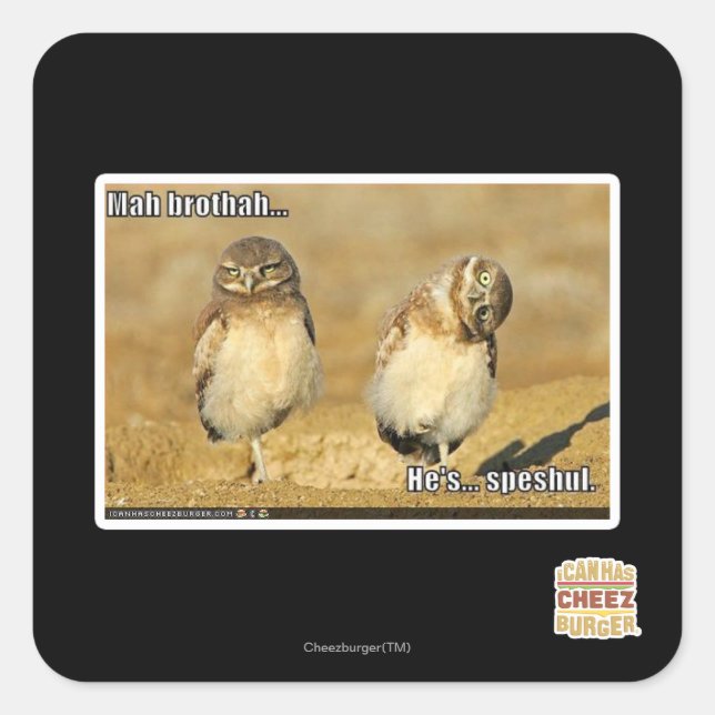 Mah brothah square sticker (Front)