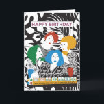 Mah Jong Friends Birthday Card<br><div class="desc">If you like black and white with spots of colour,  this Mah Jongg design is for you.</div>