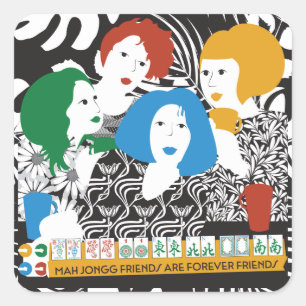 Mah Jong Friends Stickers