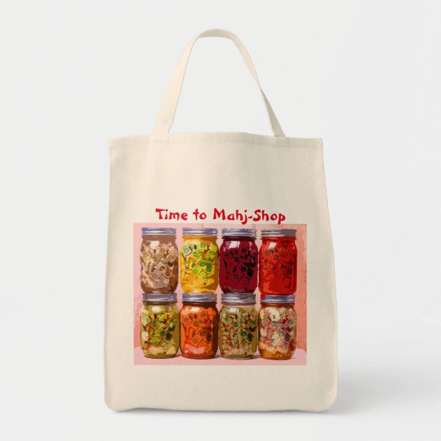 Mah Jong Grocery Bag (Front)