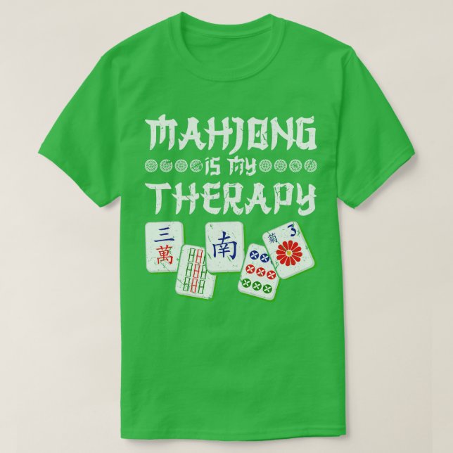 Mah Jong Therapy Mahjong T-Shirt (Design Front)