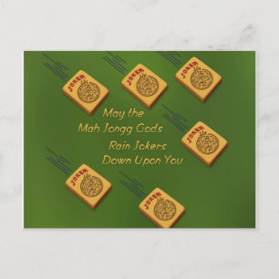 Mah Jong Wishes Postcard