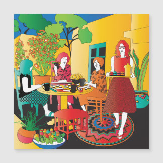 Mah Jongg Adobe Flat Magnet