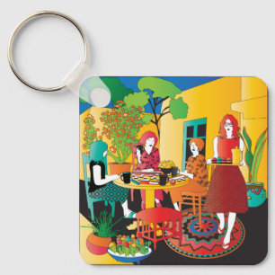 Mah Jongg Adobe Keychain