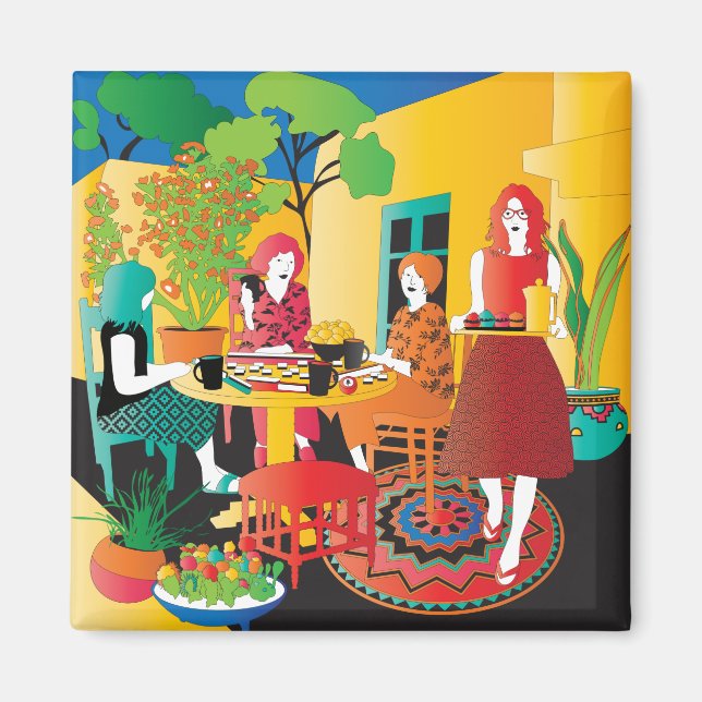 Mah Jongg Adobe Magnet (Front)