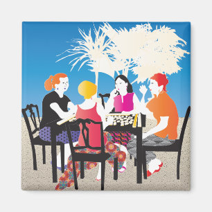 Mah Jongg Alfresco2 Magnet