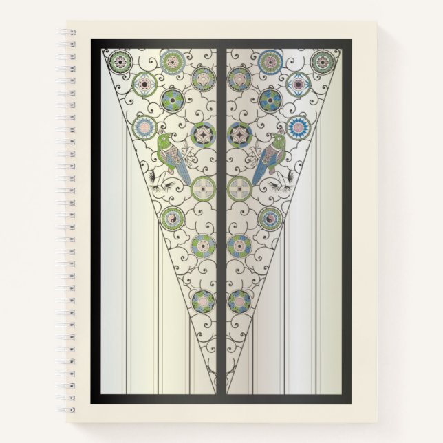 Mah Jongg Art Deco Notebook (Front)