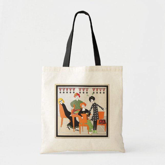 Mah Jongg Banner New Year Tote Bag (Front)