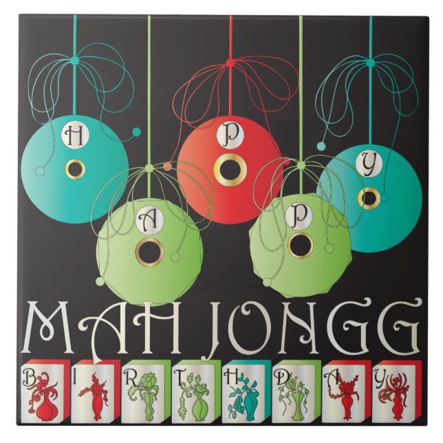 Mah Jongg Bettors Birthday Tile (Front)