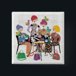 Mah Jongg Birds Button<br><div class="desc">Fun gift for yourself and your Mah Jongg friends.</div>