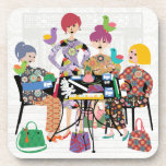 Mah Jongg Birds Plastic Coasters<br><div class="desc">Fun gift for yourself and your Mah Jongg friends.</div>