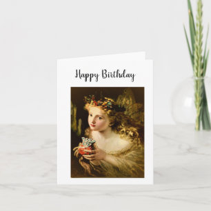 Mah Jongg Birthday Card Fairy