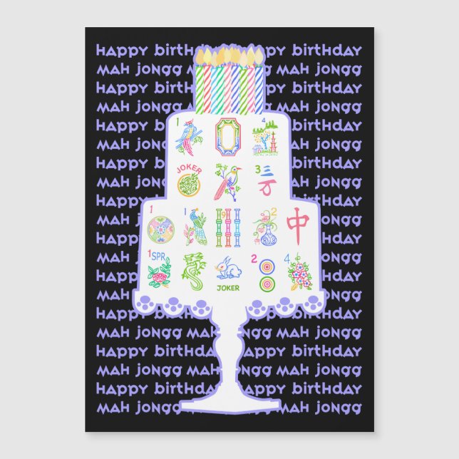 Mah Jongg Cake Birthday (Front)