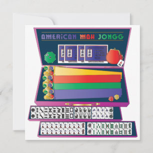 Mah Jongg Case Flat Card