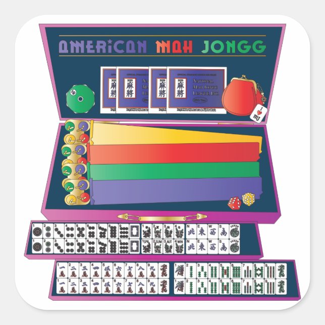 Mah Jongg Case Stickers (Front)
