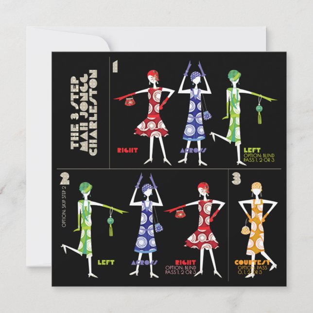 Mah Jongg Charleston Flat Card (Front)