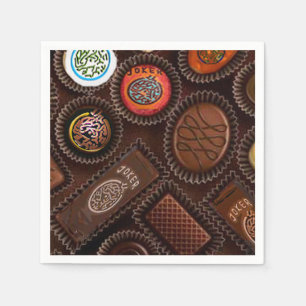 Mah Jongg Chocolate Napkins