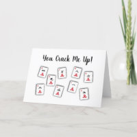 Mah Jongg Crack Thank You Card