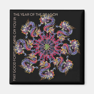 Mah Jongg Dragon Year Magnet