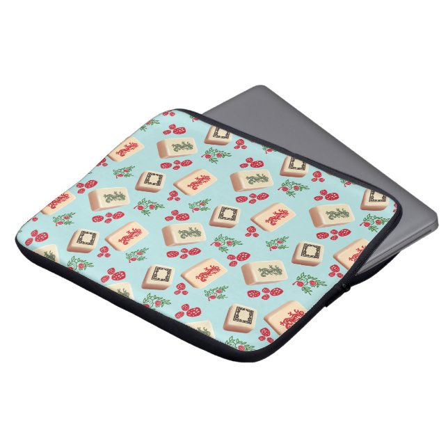 Mah Jongg Dragons Laptop Case (Front Top)