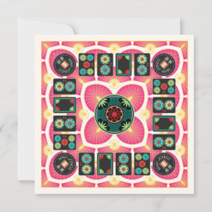 Mah Jongg Fan 2025 Flat Card
