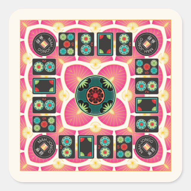 Mah Jongg Fan 2025 Stickers (Front)