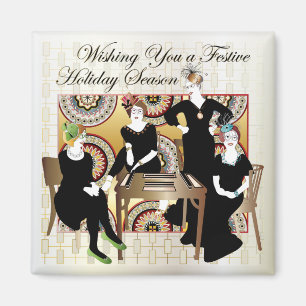 Mah Jongg Festive Magnet