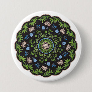 Mah Jongg Flowers/One Dot Button