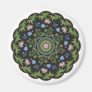 Mah Jongg Flowers/One Dot Magnet