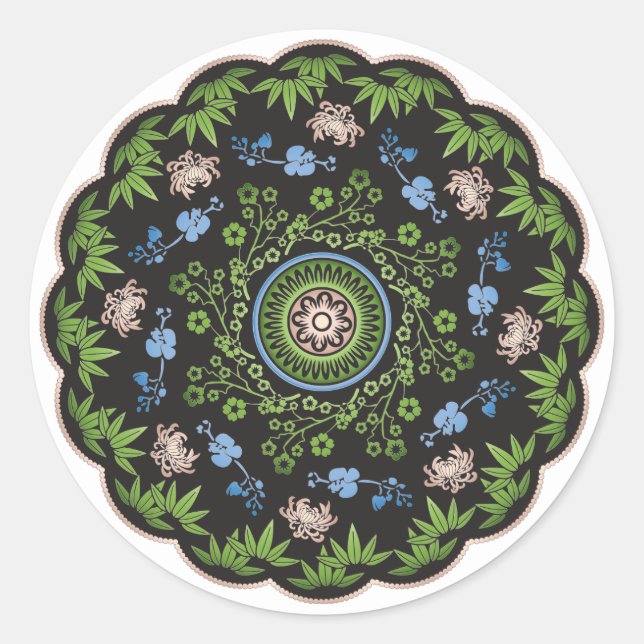 Mah Jongg Flowers/One Dot Stickers (Front)