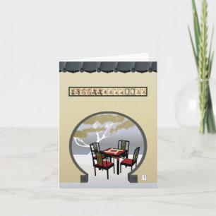 Mah Jongg Garden Card