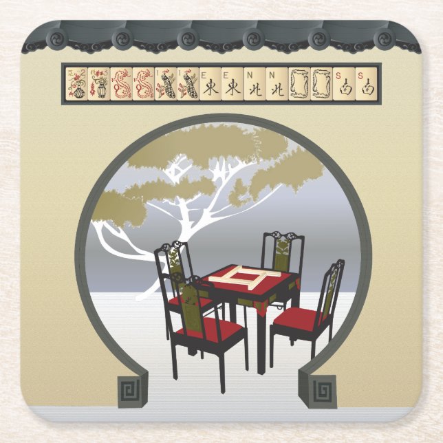 Mah Jongg Garden Coasters (Front)