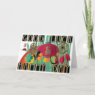 Mah Jongg Good Luck Happy Day Card