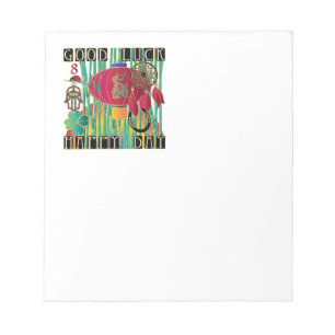 Mah Jongg Good Luck Happy Day Notepad