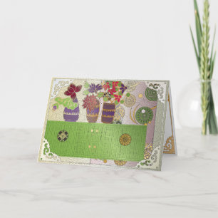 Mah Jongg Green Table Card