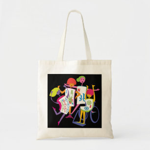 Mah Jongg Happy Dance Black Bag