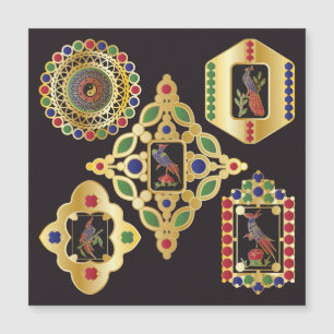 Mah Jongg Jewellery Magnet Card