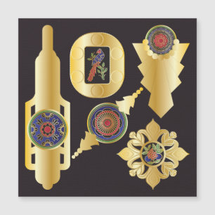 Mah Jongg Jewellery Magnet Card