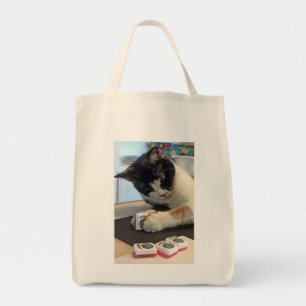 Mah Jongg Joker Cat Tote Bag