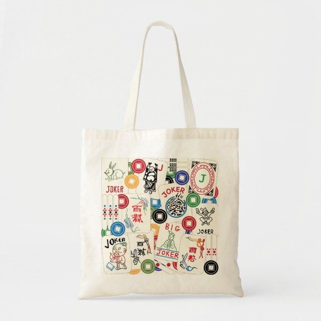 Mah Jongg Jokers and Coins Bag (Front)