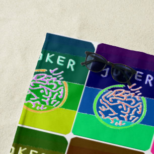 Mah Jongg Jokers Beach Towel