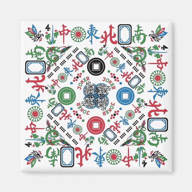 Mah Jongg Jokers Magnet (Front)