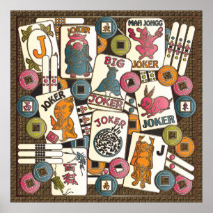 Mah Jongg Jokers Poster