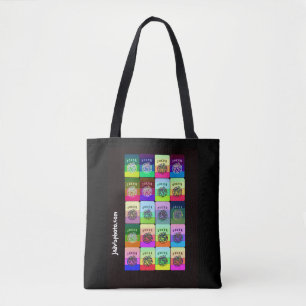mah jongg jokers tote bags